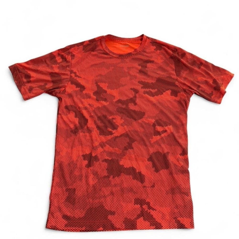 Sport-Tek Mens Orange Digital Camo US Forest Service Graphic T-Shirt ST370 Small